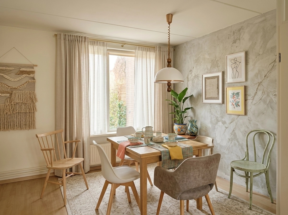 Interior design in Eclectic style — dining_room by GenRoom AI