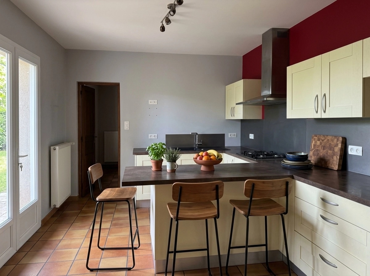 Kitchen interior in Contemporary style — photo by GenRoom AI