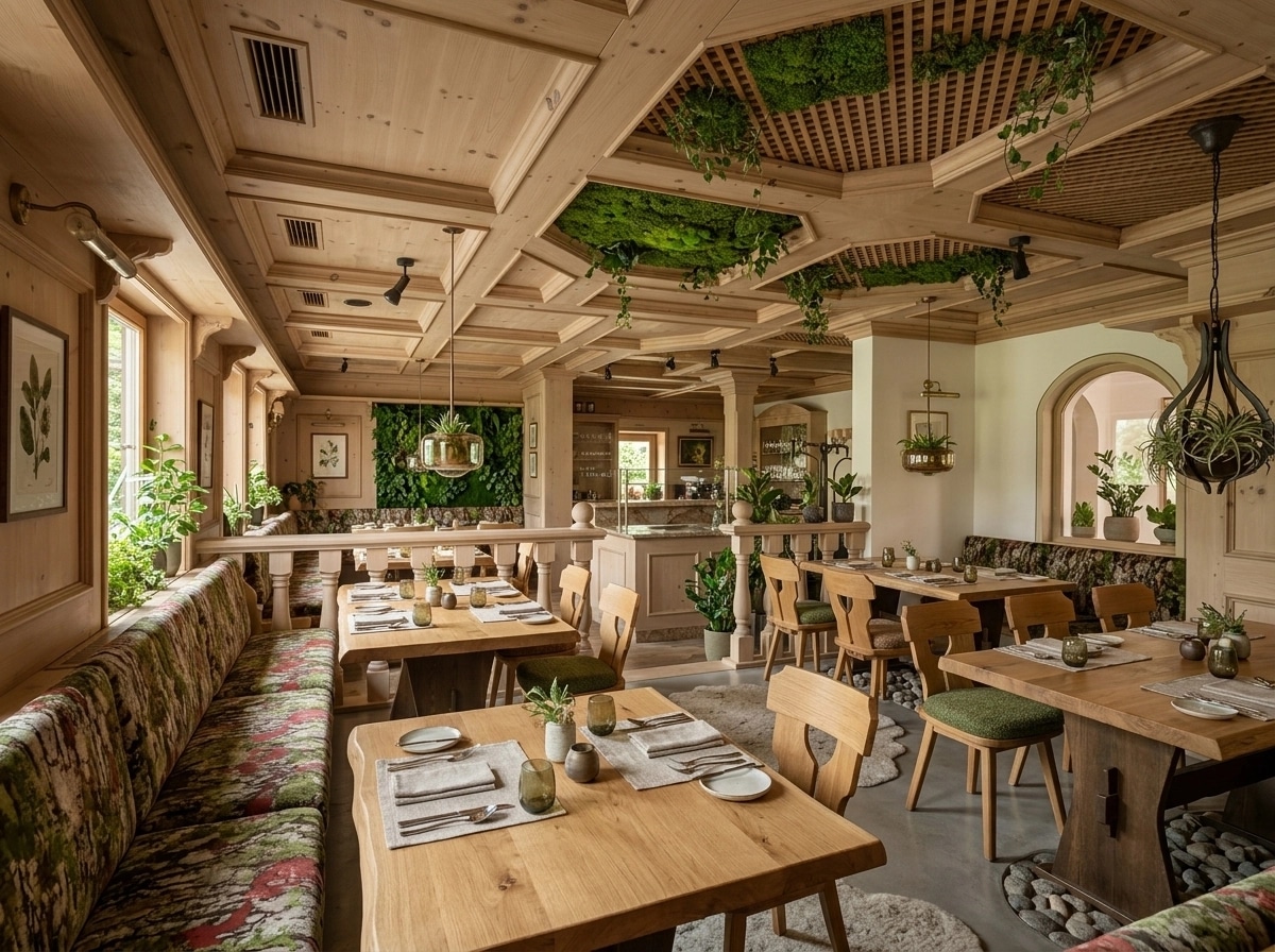 Interior design in Biophilic style — dining_room by GenRoom AI