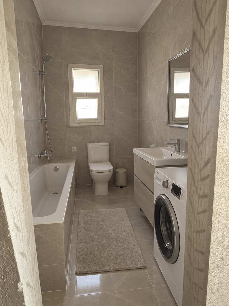 Interior design in Neoclassic style — Bathroom by GenRoom AI