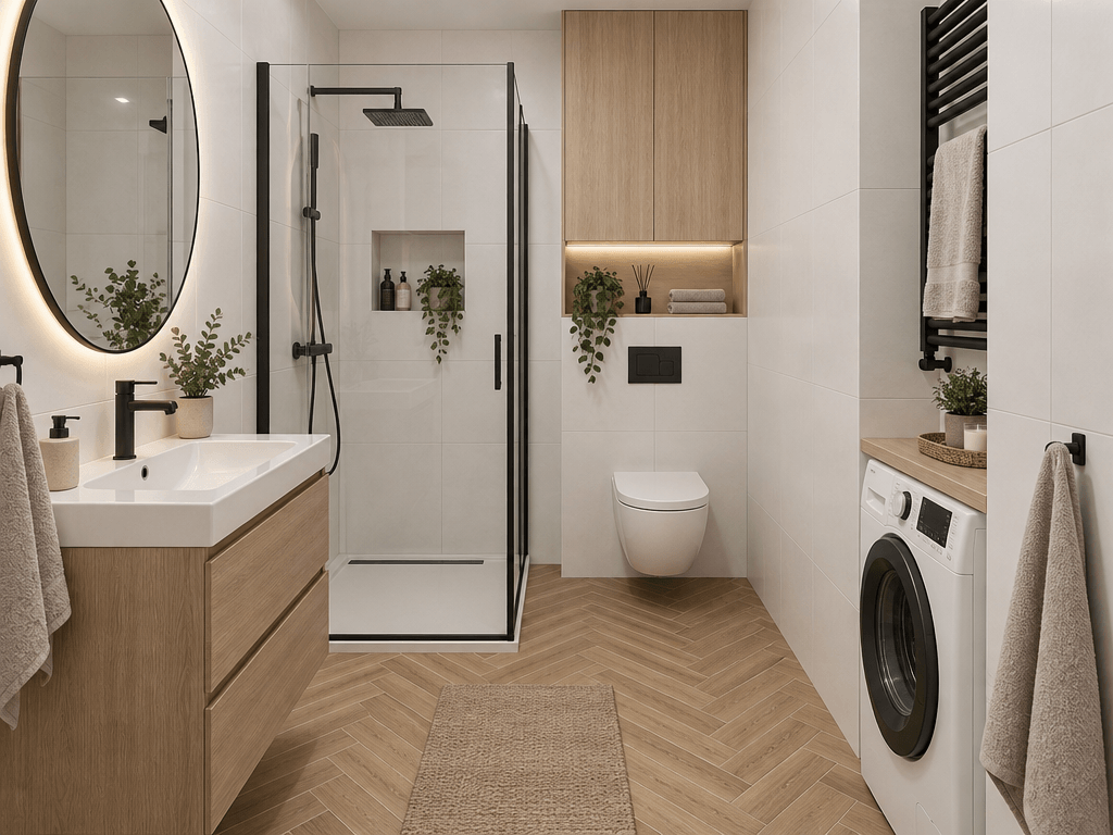 Minimalism Bathroom design — interior photo by GenRoom AI