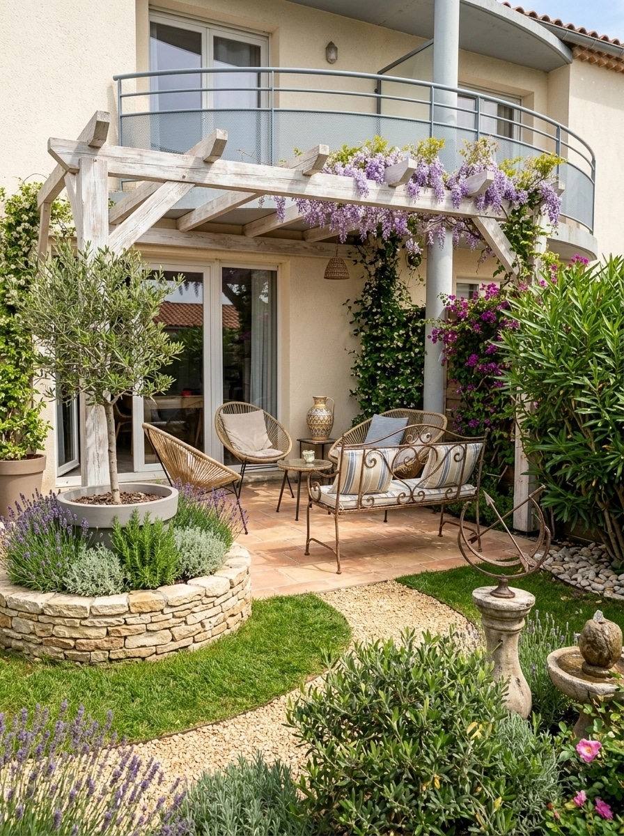 Provence Garden Yard design — yard photo by GenRoom AI