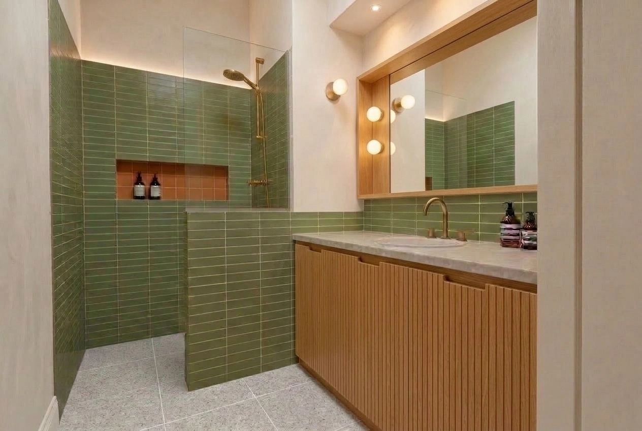 Bathroom interior in no_style style — photo by GenRoom AI