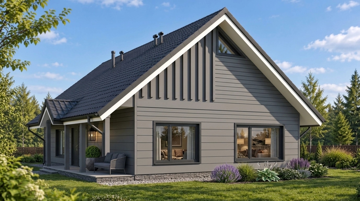 Facade design in Barnhouse Facade style — Facade by GenRoom AI