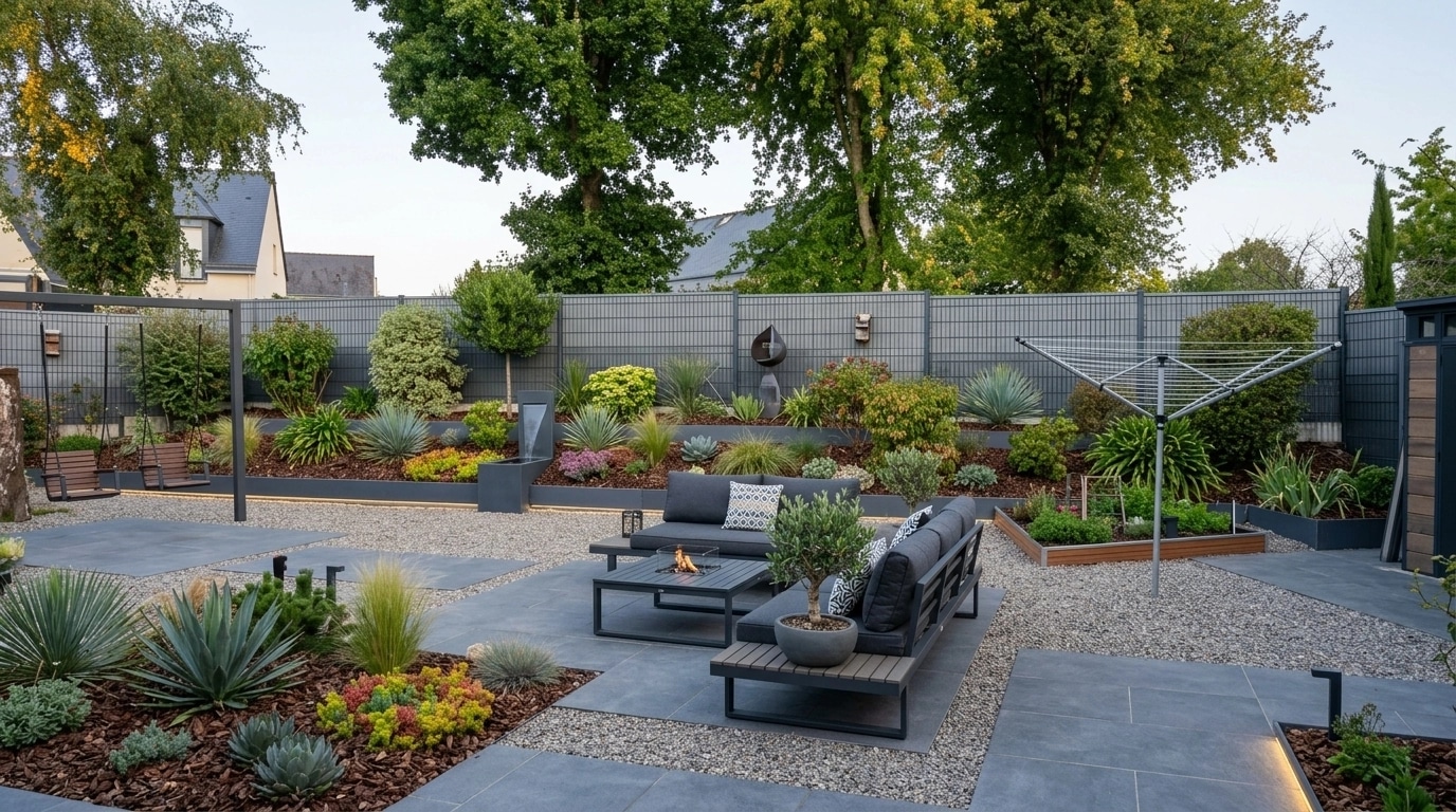 Landscape design in Contemporary Yard style — Yard by GenRoom AI