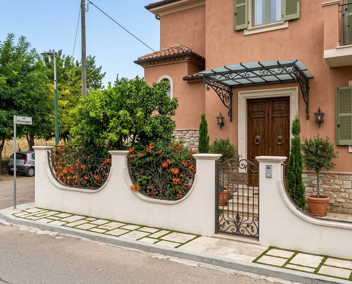 Facade design in Italian Villa Facade style — Facade by GenRoom AI