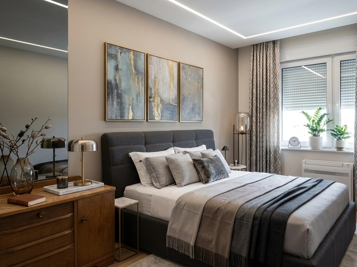 Contemporary Bedroom design — interior photo by GenRoom AI