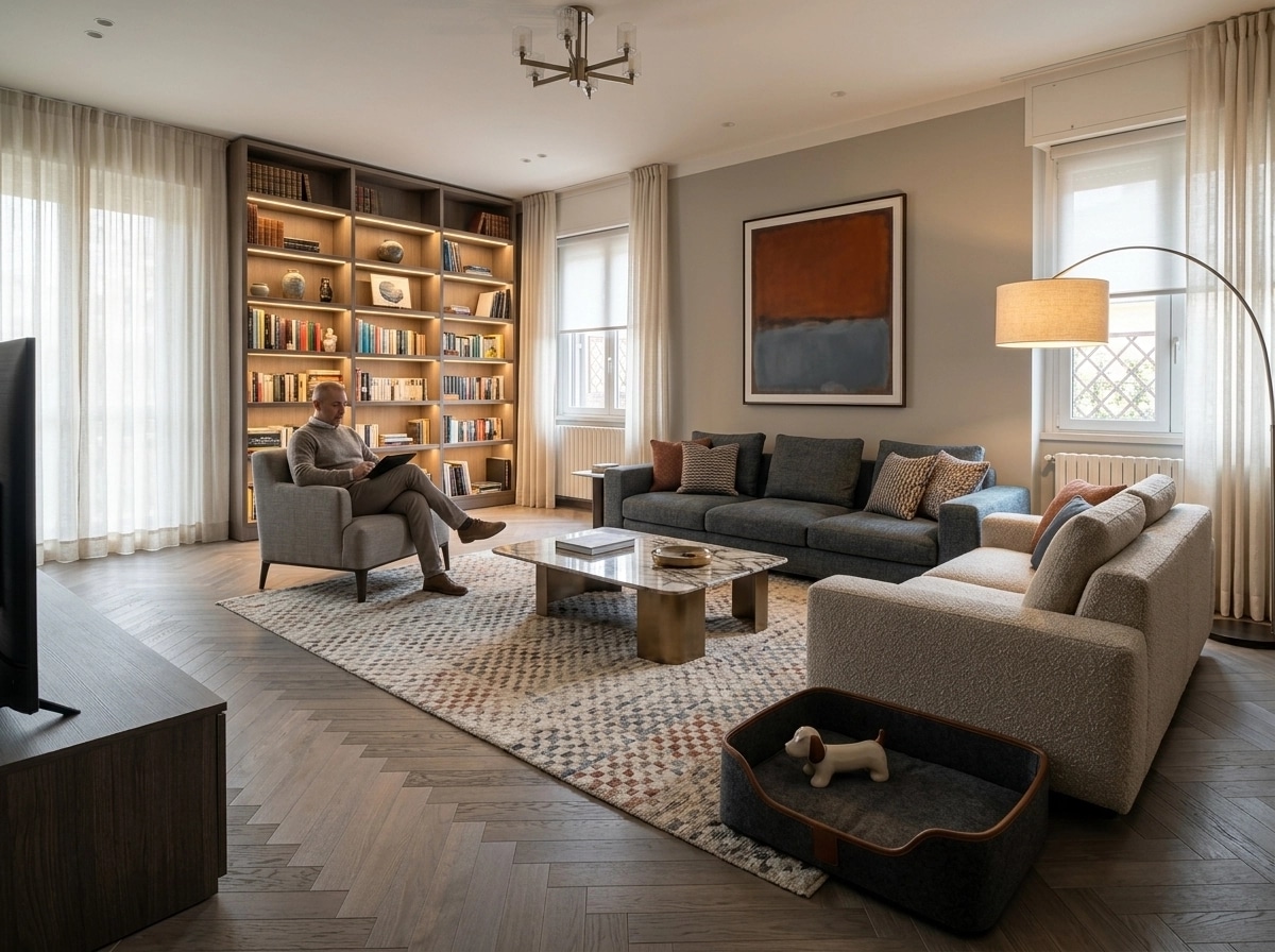 Interior design in Contemporary style — Living Room by GenRoom AI
