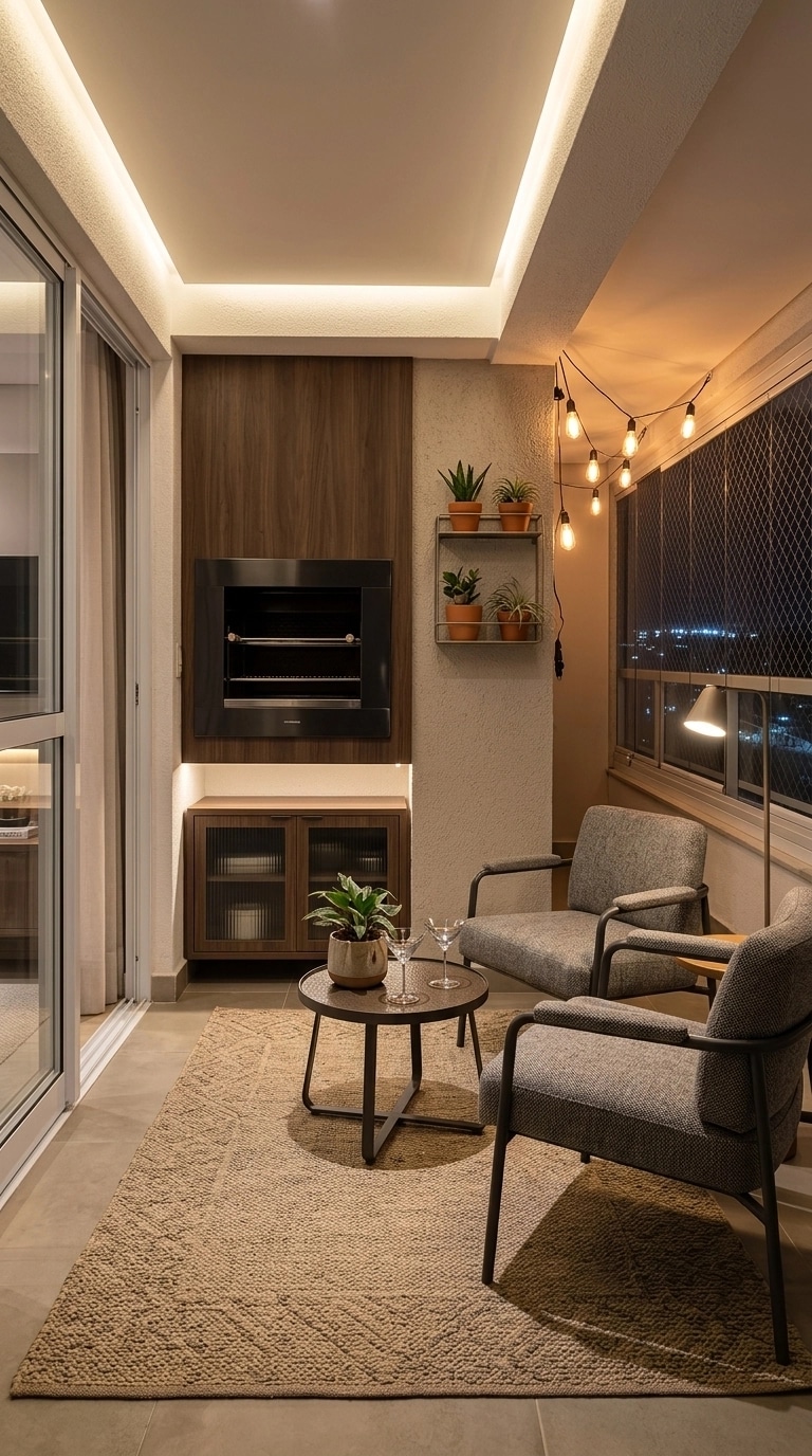 Design de interiores em estilo Contemporary — balcony por GenRoom AI