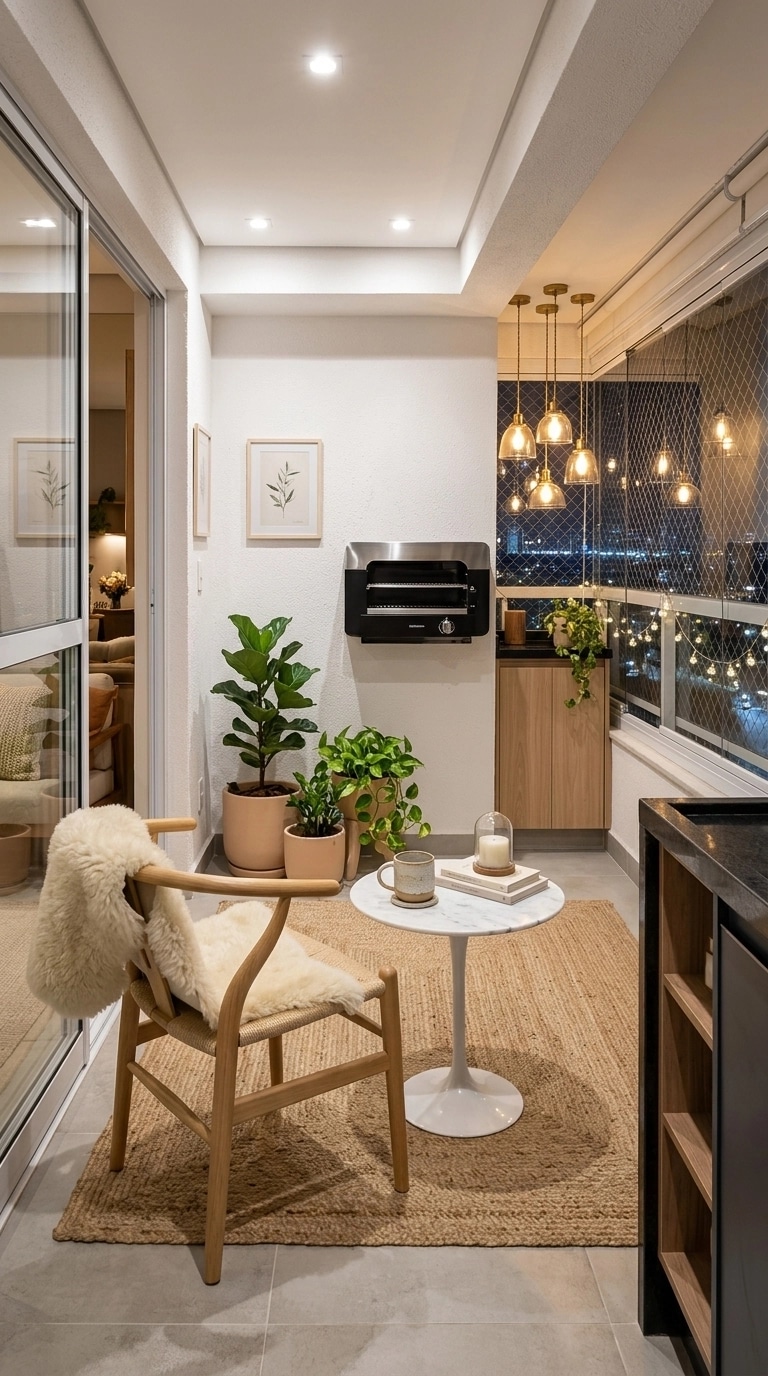 Interior design in Scandinavian style — balcony by GenRoom AI