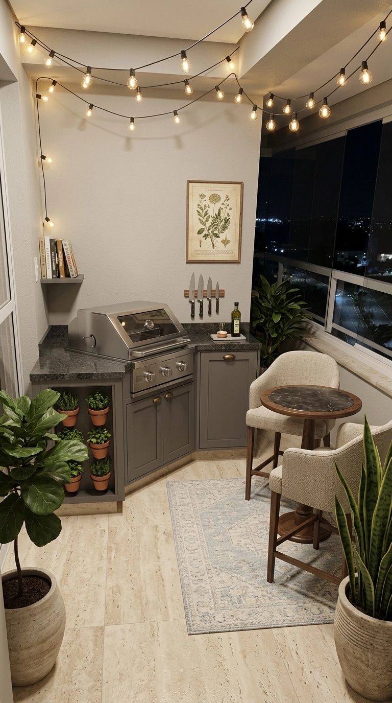 Interior design in Transitional style — balcony by GenRoom AI