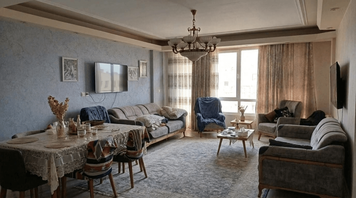 Neoclassic Living Room design — interior photo by GenRoom AI