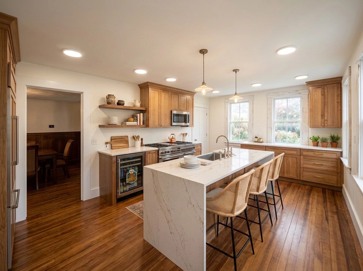 Modern Farmhouse Kitchen design — interior photo by GenRoom AI