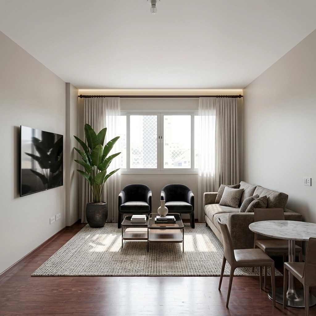 Interior design in Contemporary style — Living Room by GenRoom AI