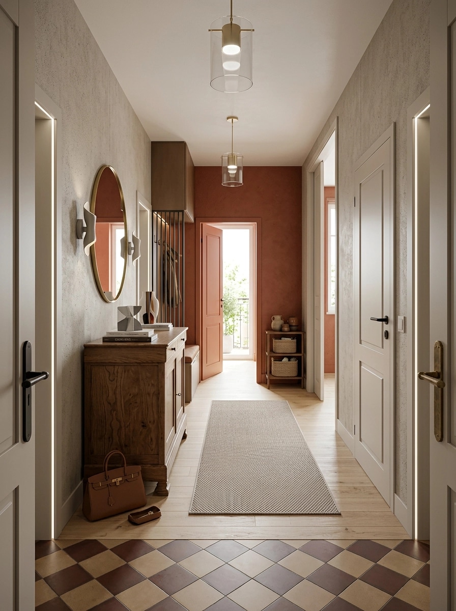 Interior design in Contemporary style — Hallway by GenRoom AI