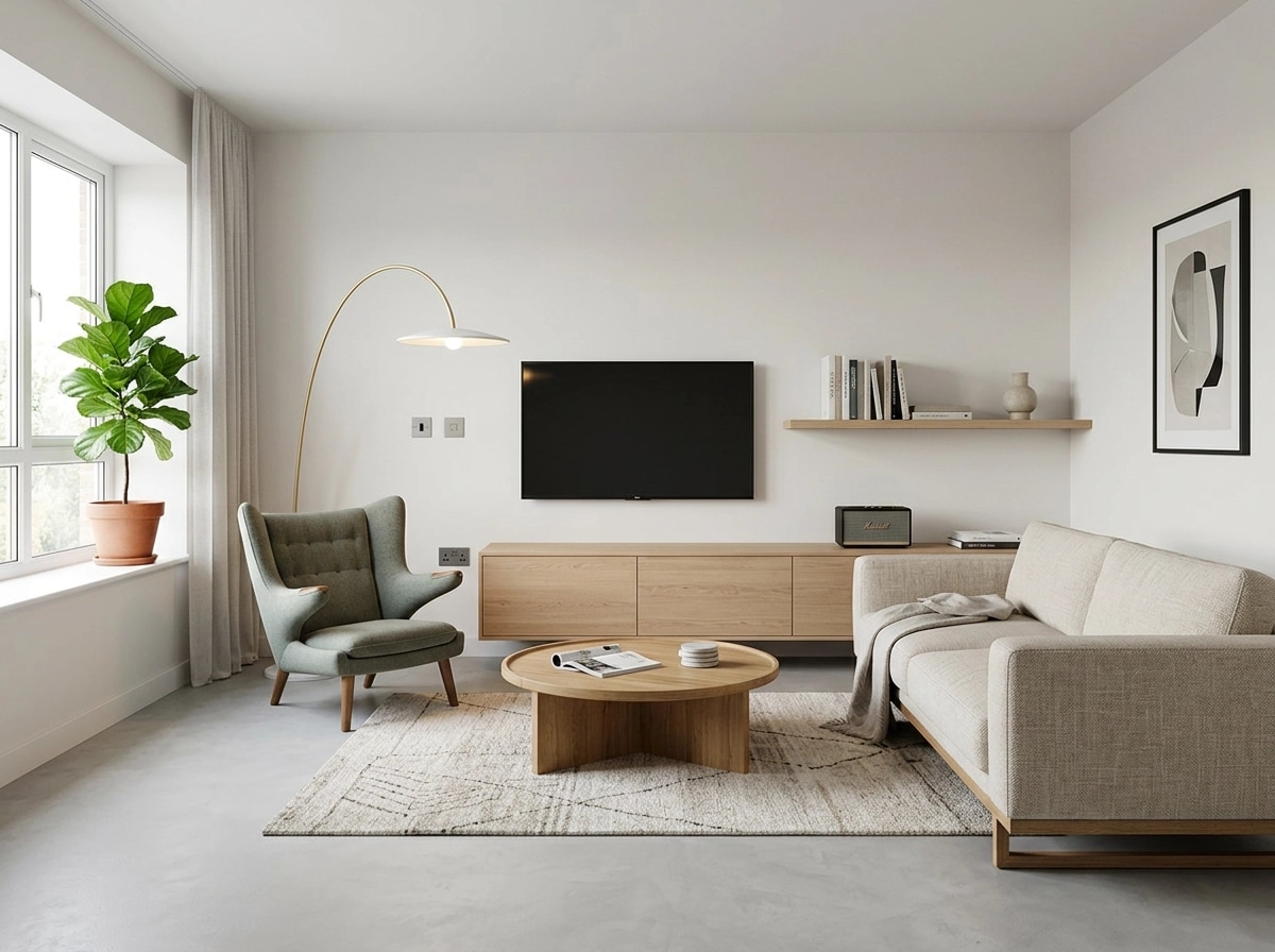 Scandinavian Living Room design — interior photo by GenRoom AI