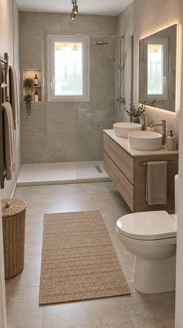 Bathroom interior in Contemporary style — photo by GenRoom AI