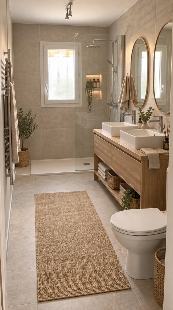 Scandinavian Bathroom design — interior photo by GenRoom AI