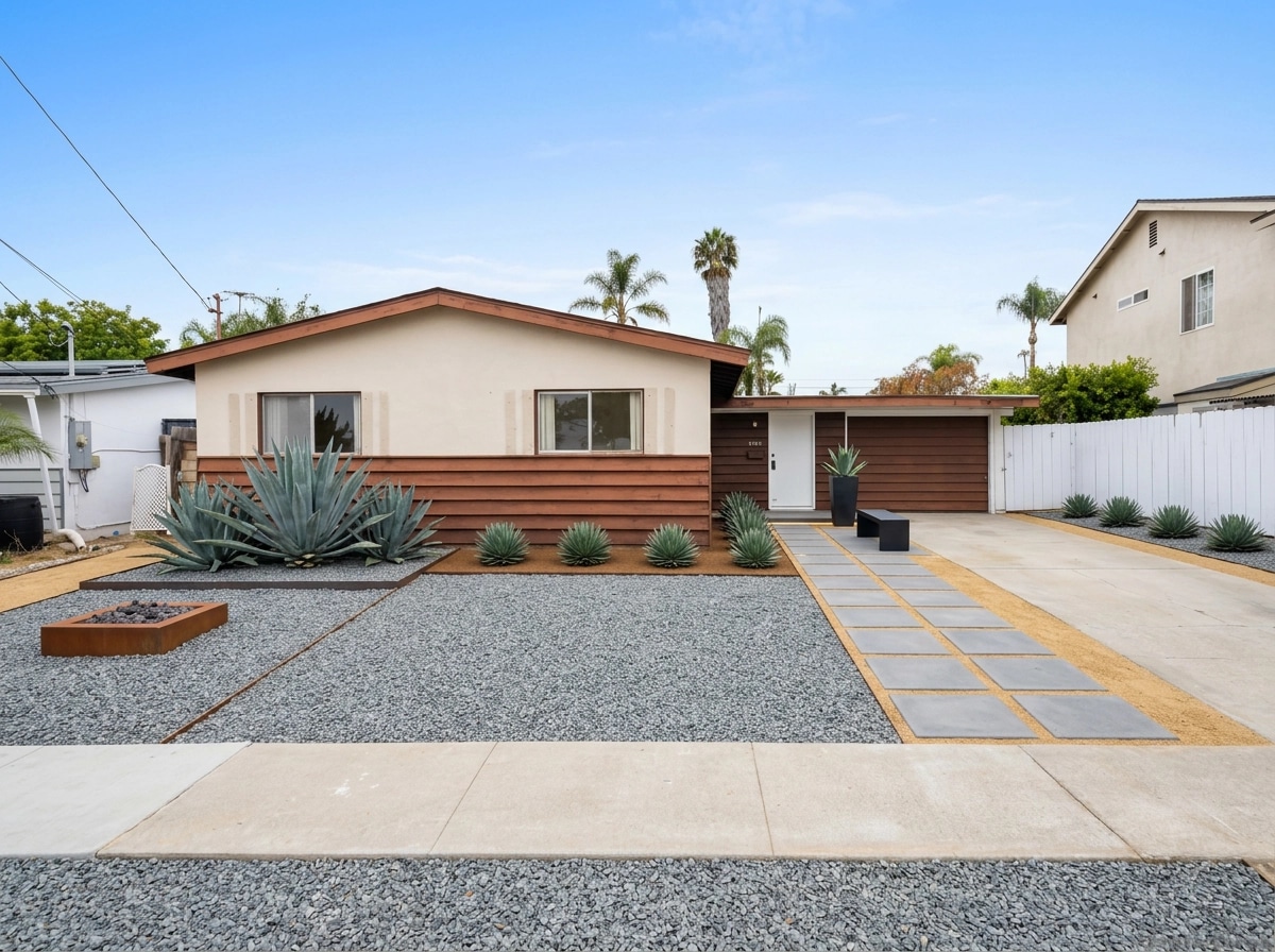 Landscape design in Minimalist Yard style — Yard by GenRoom AI