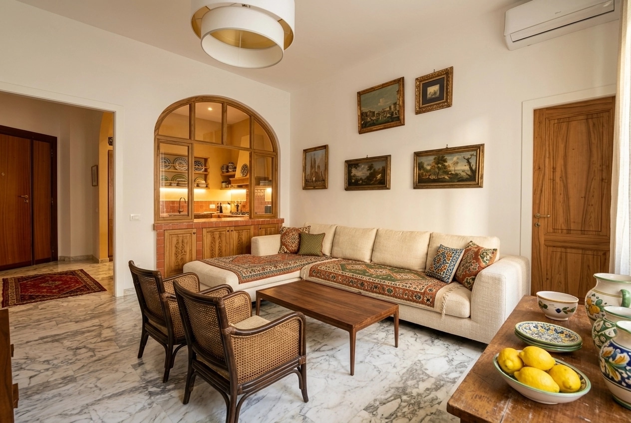 Interior design in Mediterranean style — Living Room by GenRoom AI