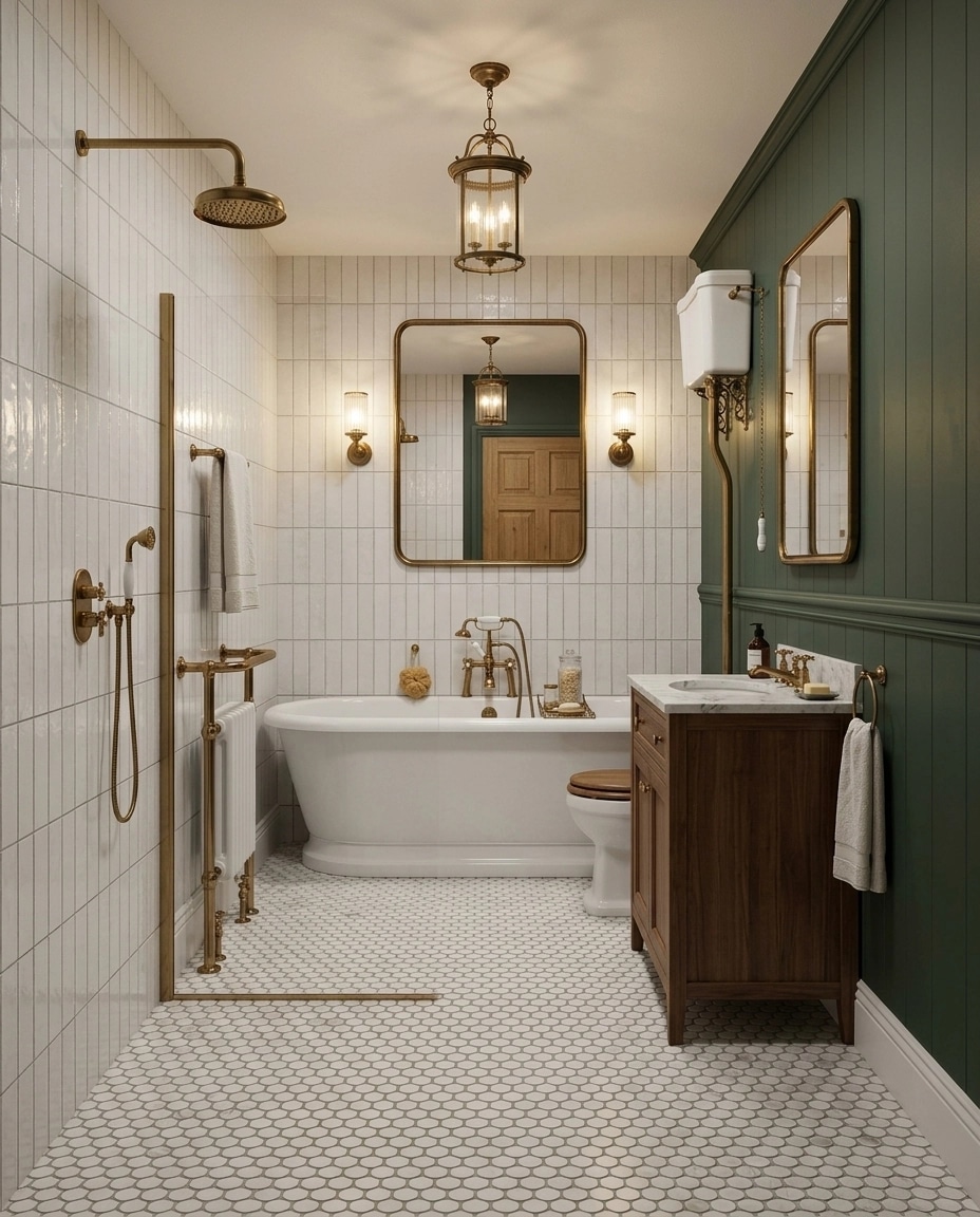 British Bathroom design — interior photo by GenRoom AI