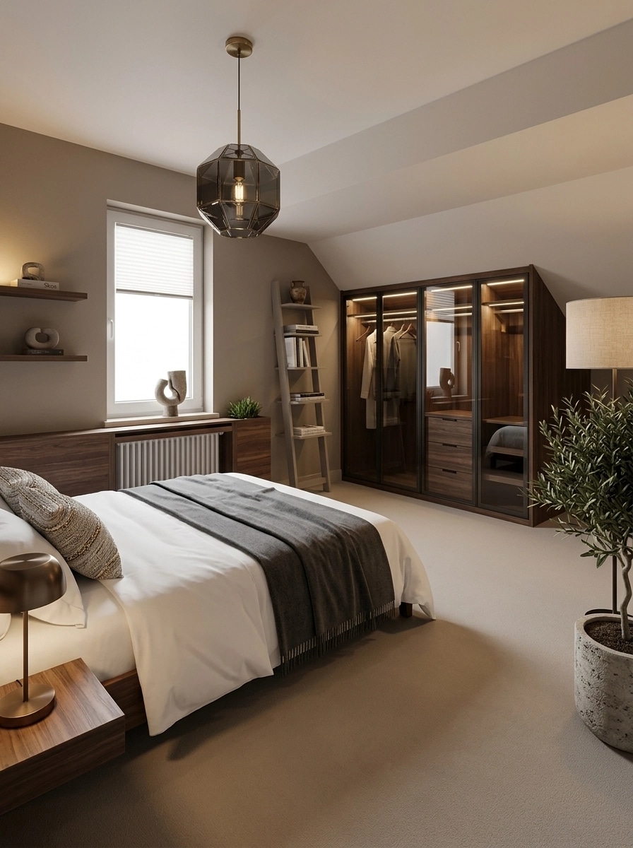 Contemporary Bedroom design — interior photo by GenRoom AI