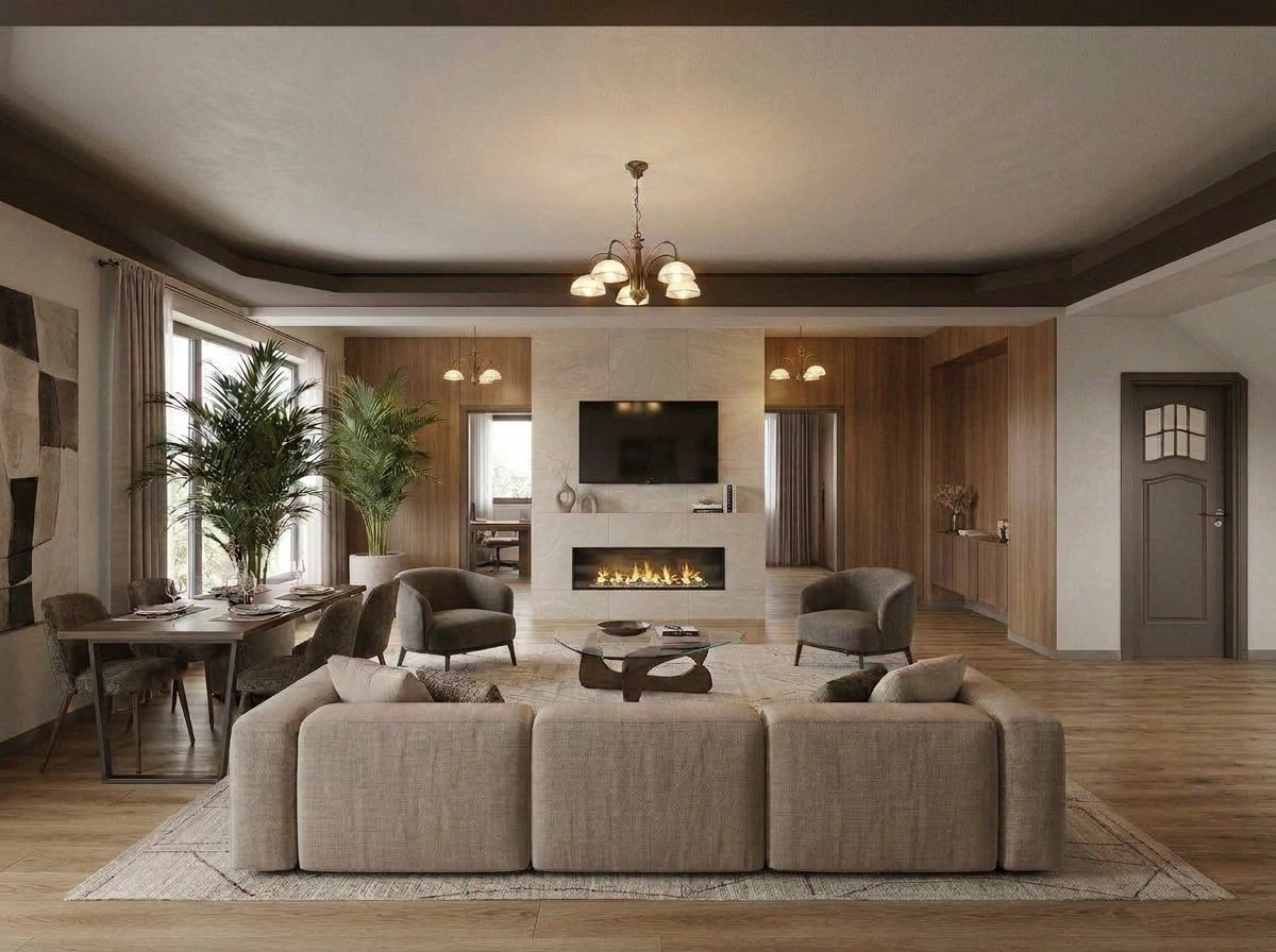 Interior design in Contemporary style — Living Room by GenRoom AI
