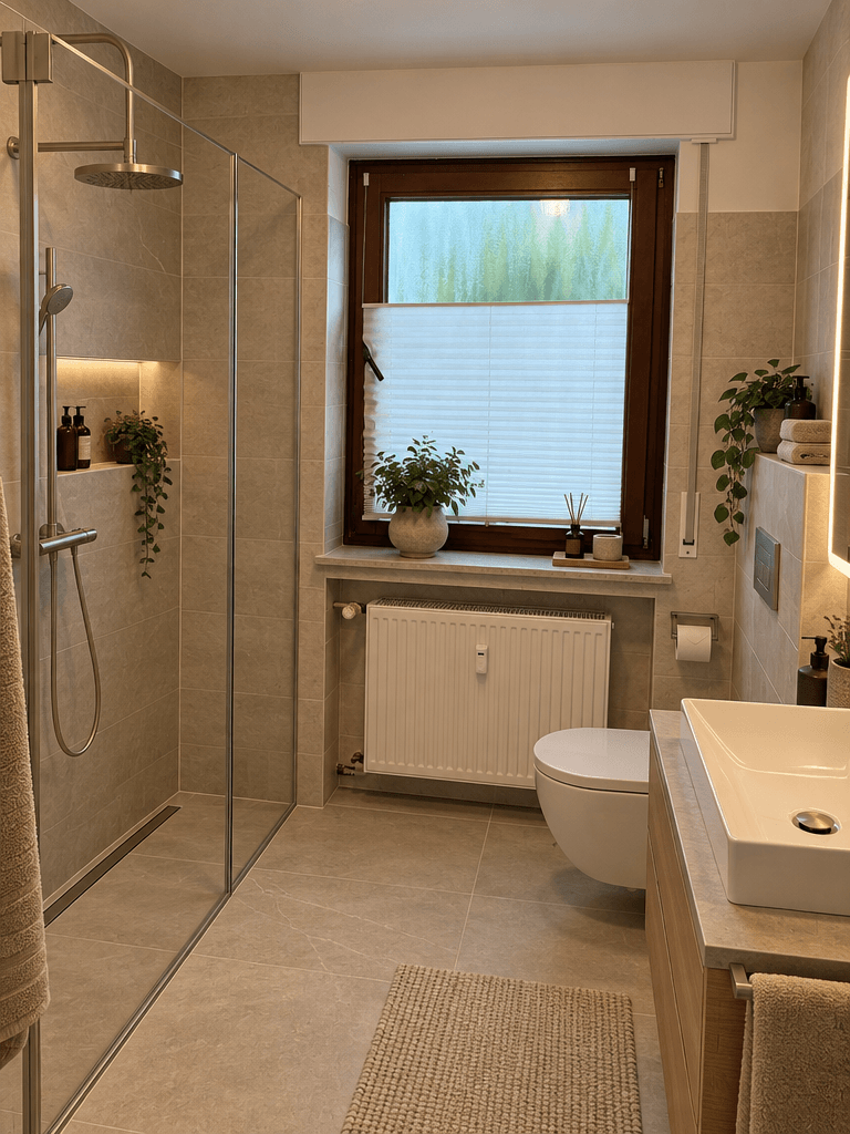 Design de interiores em estilo Contemporary — Banheiro por GenRoom AI