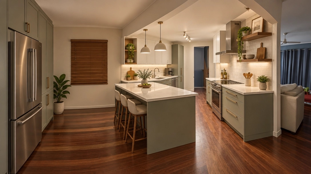 Interior design in Contemporary style — Kitchen by GenRoom AI