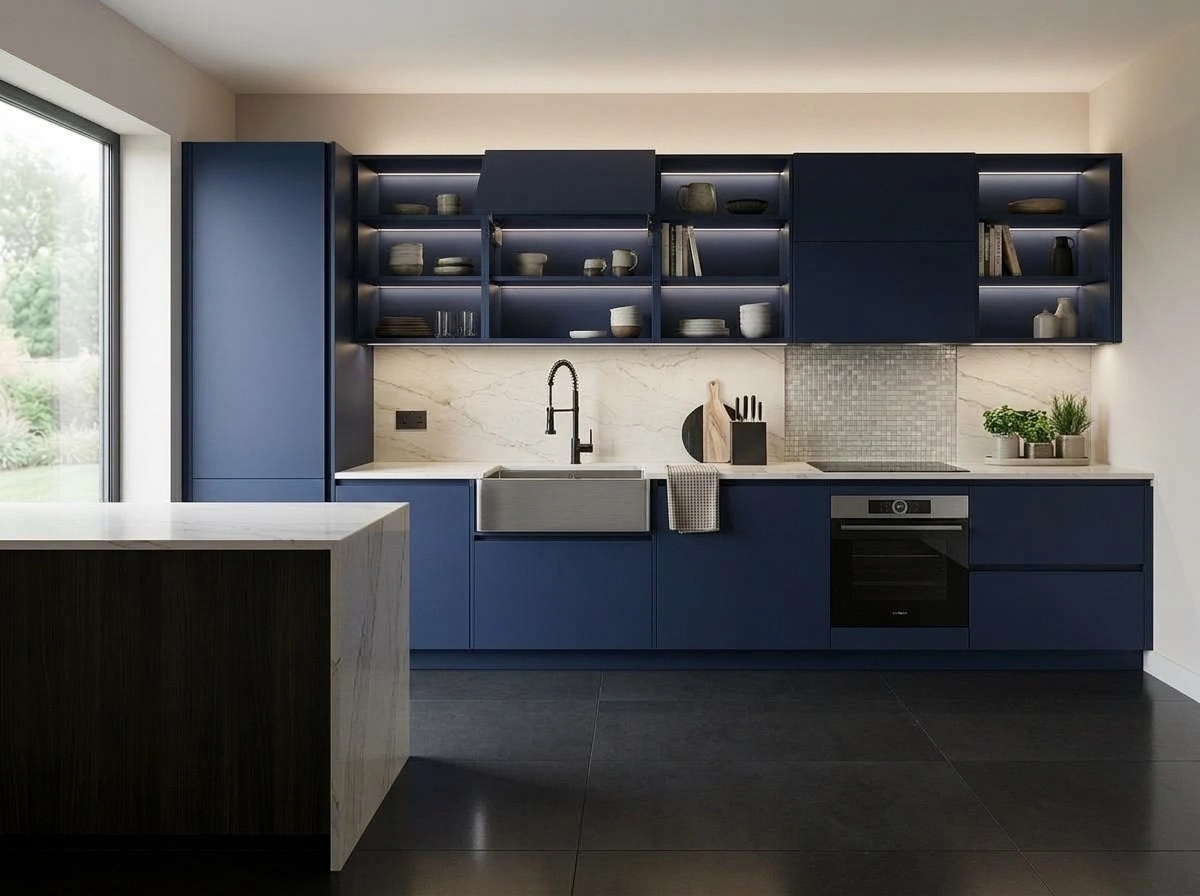 Kitchen interior in Contemporary style — photo by GenRoom AI