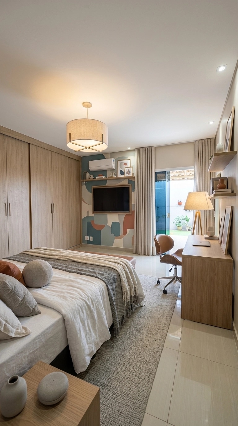 Scandinavian Bedroom design — interior photo by GenRoom AI