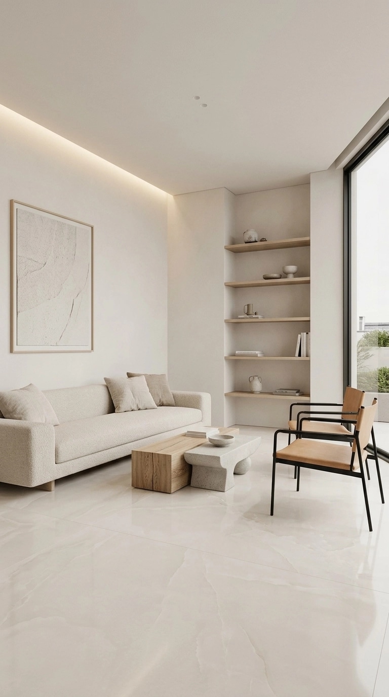 Minimalism Living Room design — interior photo by GenRoom AI
