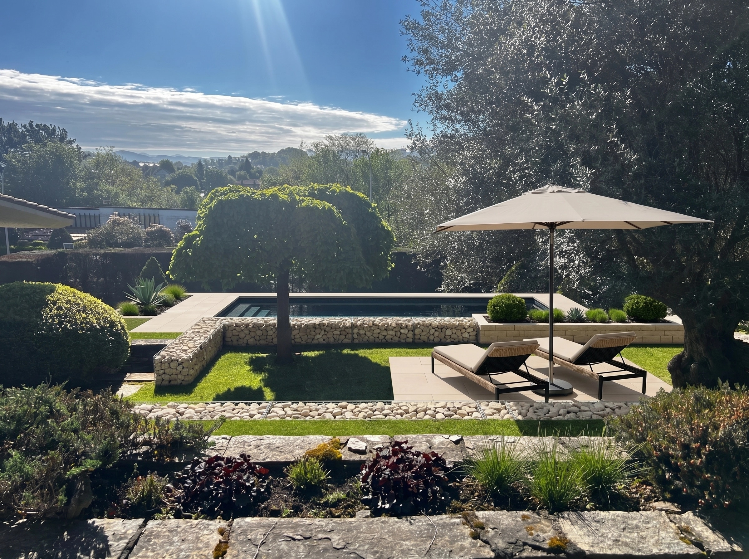 Landscape design in Minimalist Yard style — Yard by GenRoom AI