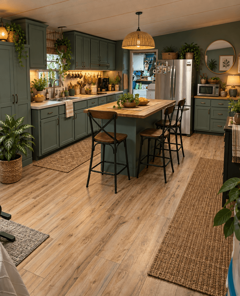 Rustic Kitchen design — interior photo by GenRoom AI