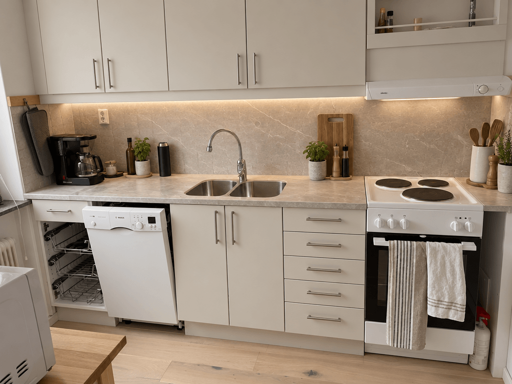 Interior design in Minimalism style — Kitchen by GenRoom AI