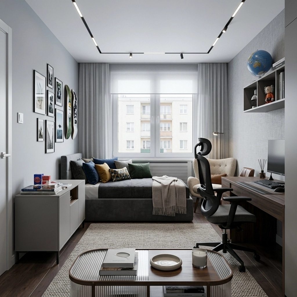 Interior design in Contemporary style — Living Room by GenRoom AI