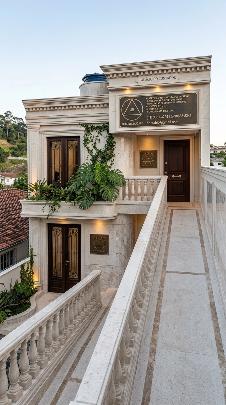 Neoclassic Facade Fachada design — facade photo by GenRoom AI