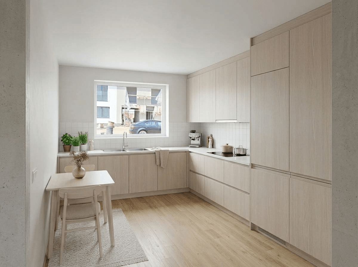 Kitchen interior in no_style style — photo by GenRoom AI
