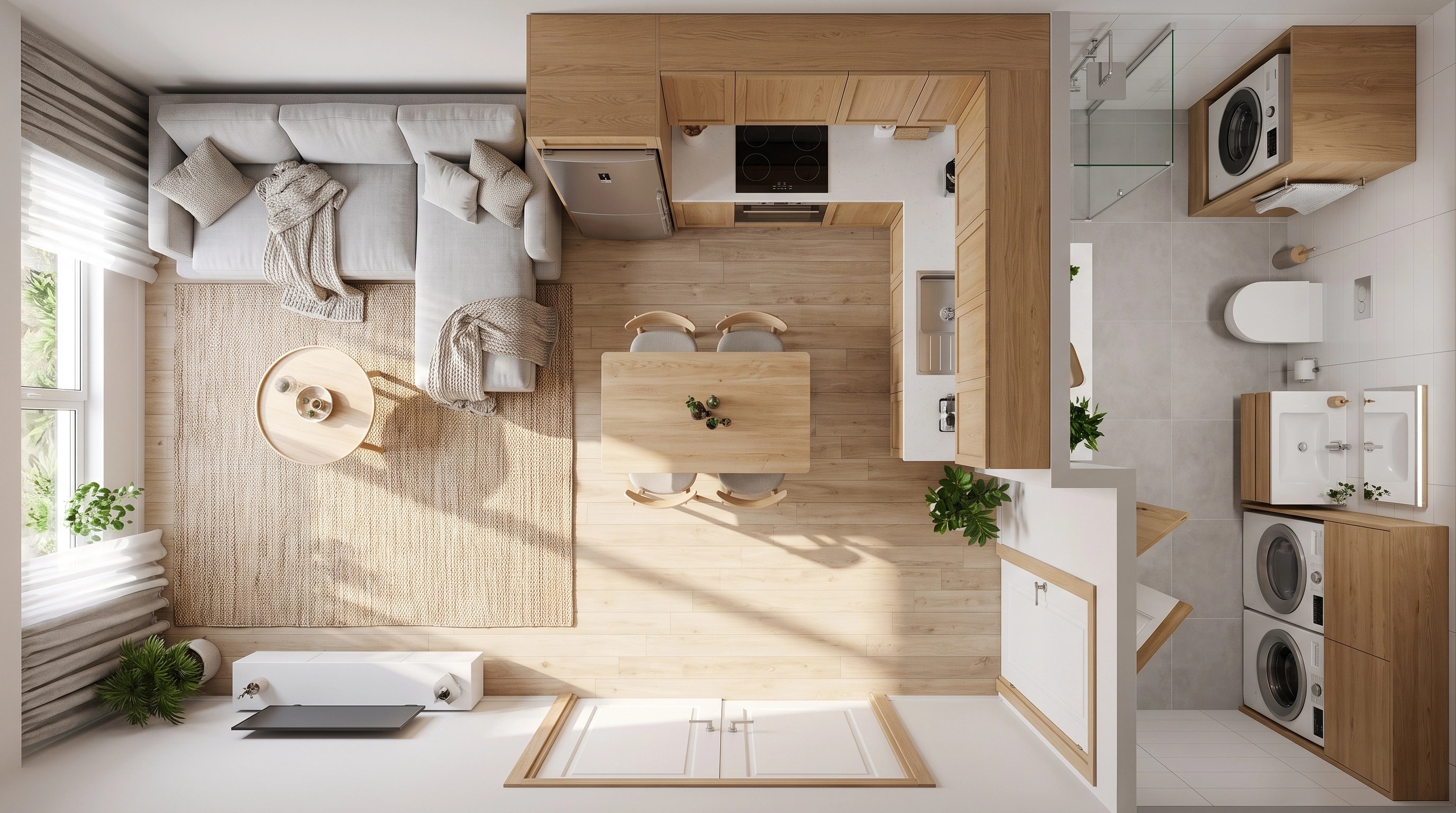 Scandinavian Living Room design — interior photo by GenRoom AI