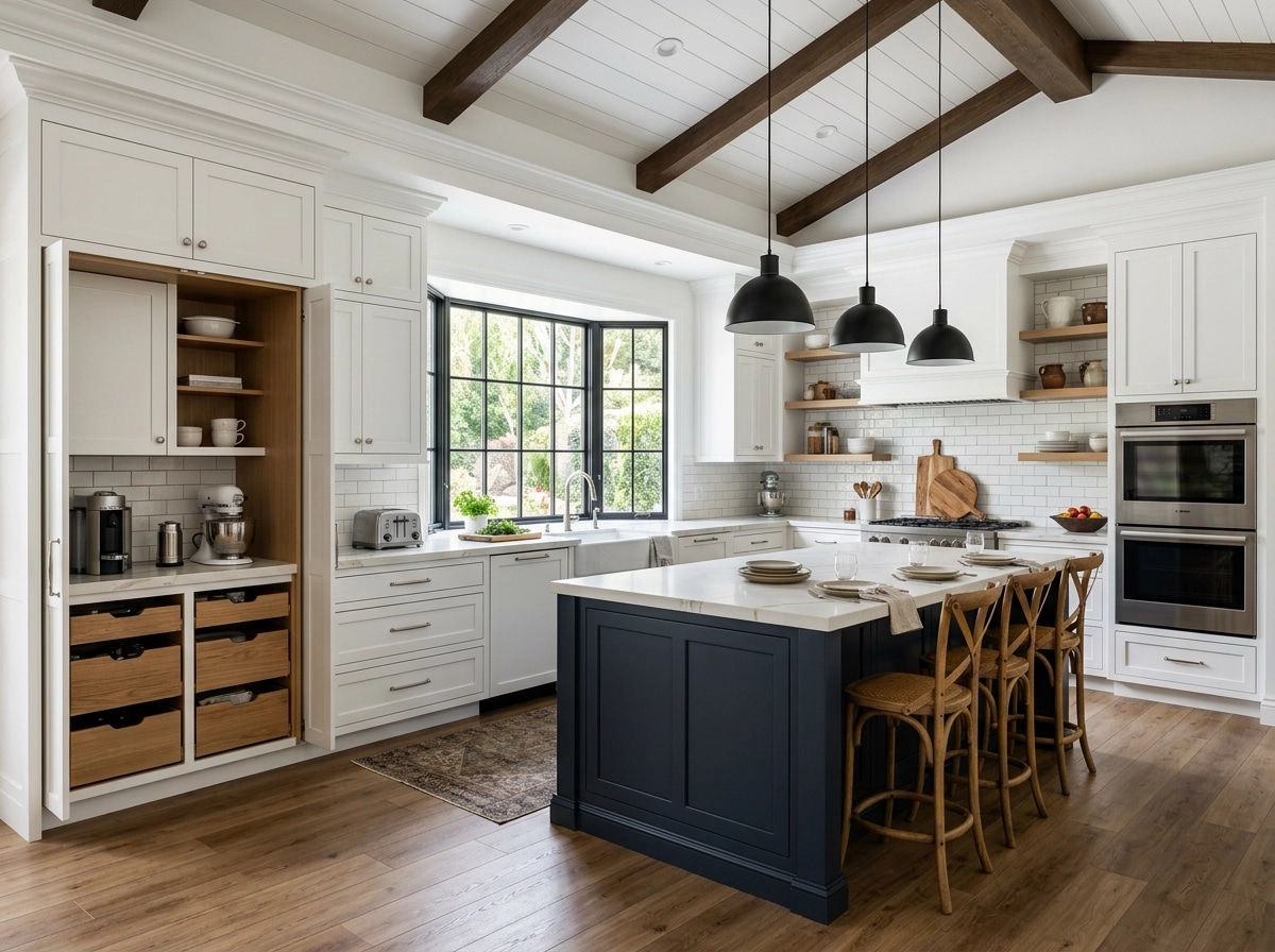 Modern Farmhouse Dapur design — interior photo by GenRoom AI