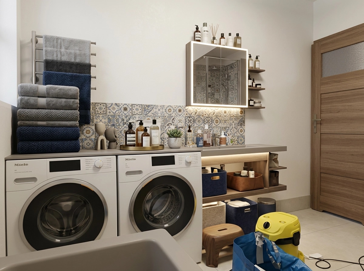 Contemporary Bathroom design — interior photo by GenRoom AI