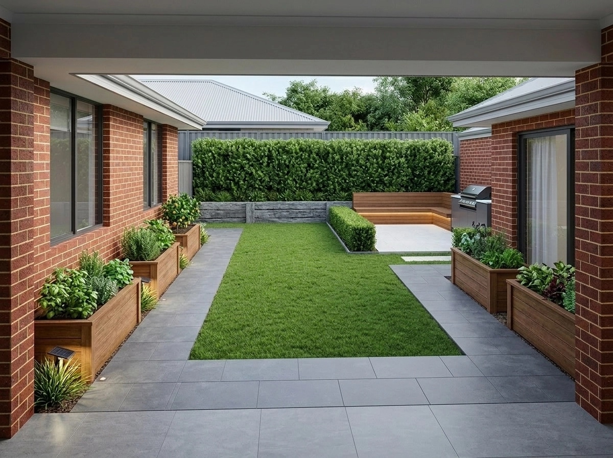 Landscape design in Contemporary Yard style — Yard by GenRoom AI