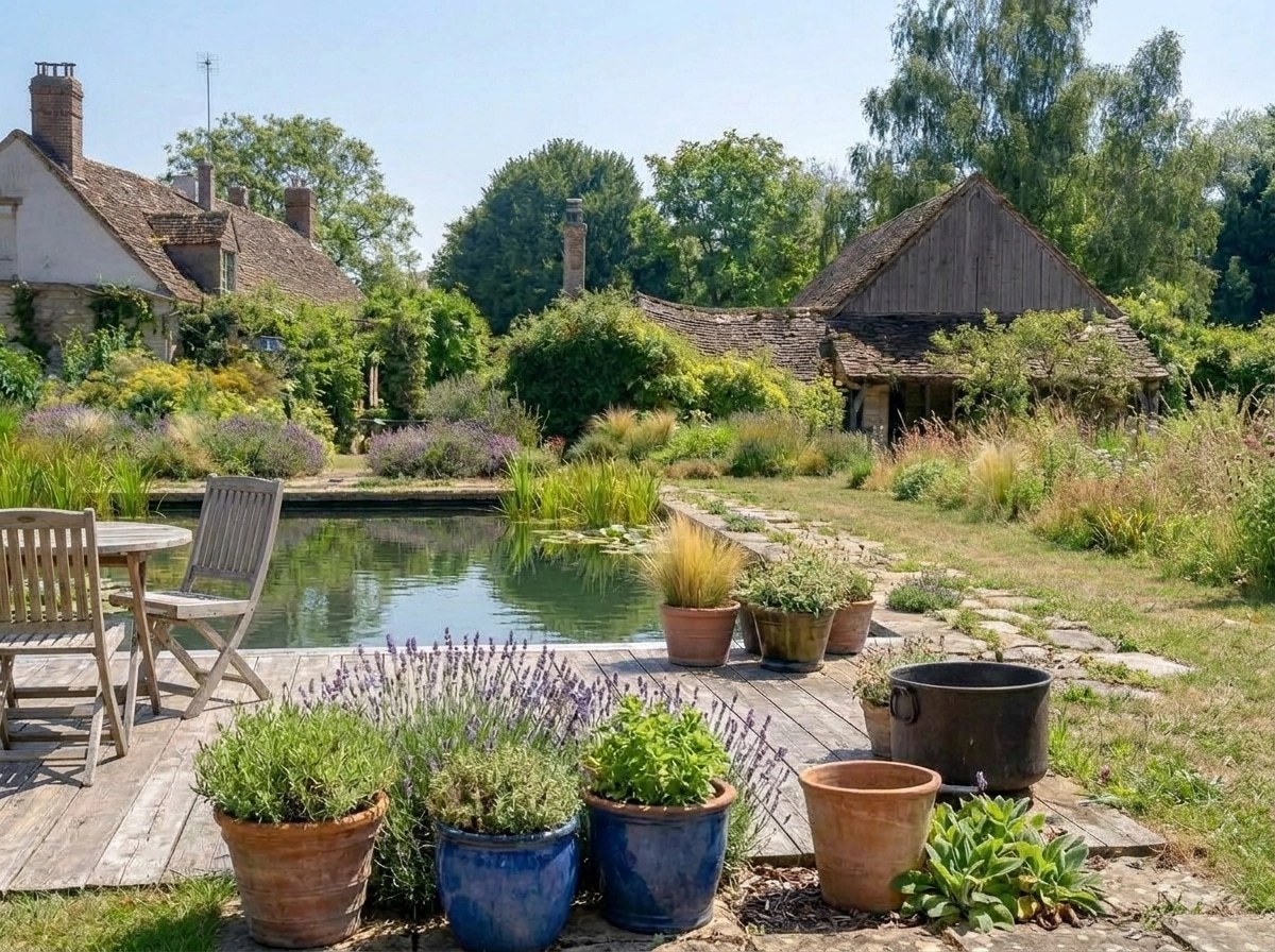 Landscape design in Eco Natural Garden style — Yard by GenRoom AI