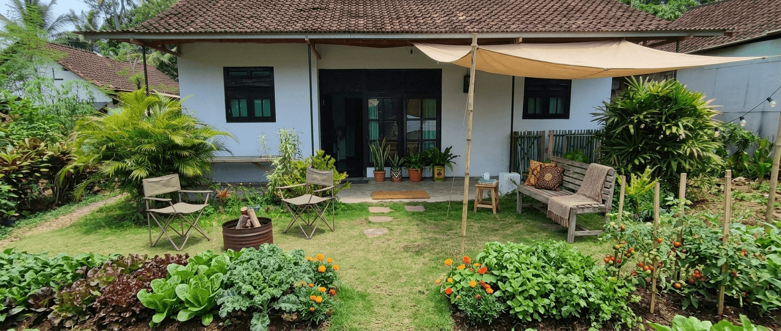 Yard design in no_style style — photo by GenRoom AI