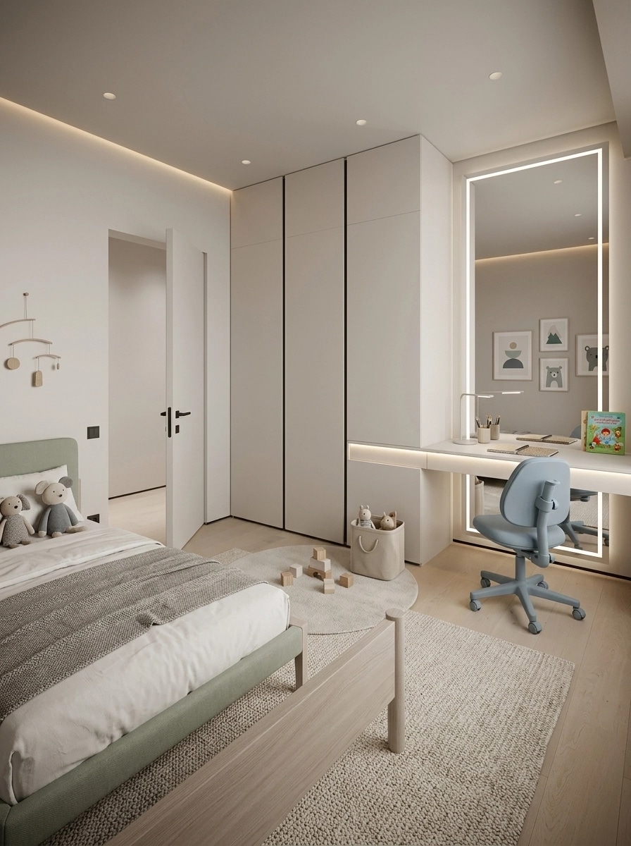 Minimalism Çocuk Odası design — interior photo by GenRoom AI