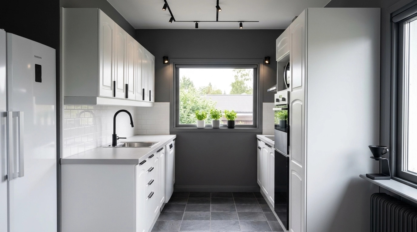 Minimalism Kitchen design — interior photo by GenRoom AI