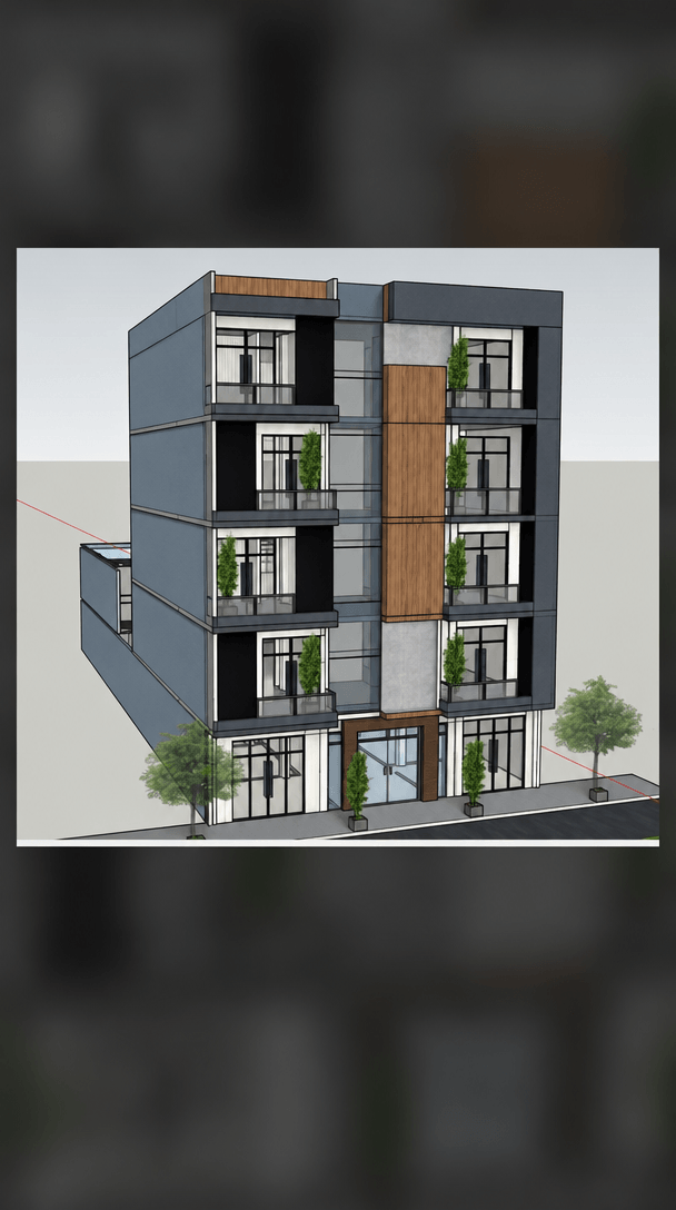Facade design in Contemporary Facade style — Facade by GenRoom AI