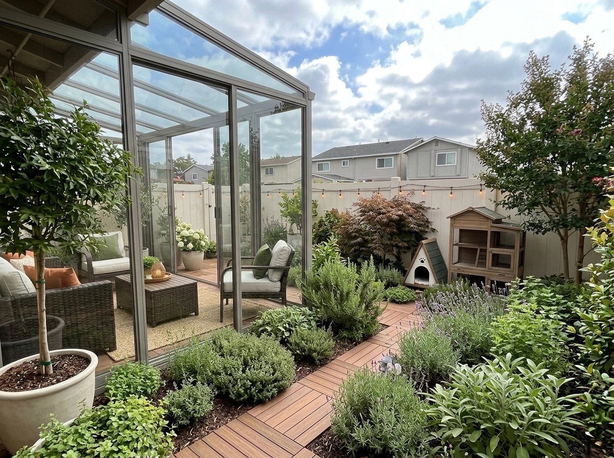 Landscape design in Eco Natural Garden style — Yard by GenRoom AI