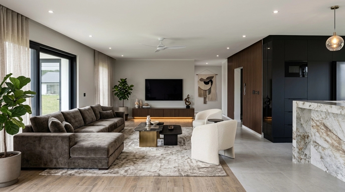Interior design in Contemporary style — Living Room by GenRoom AI
