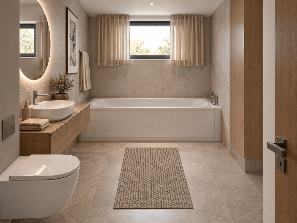 Bathroom interior in Contemporary style — photo by GenRoom AI